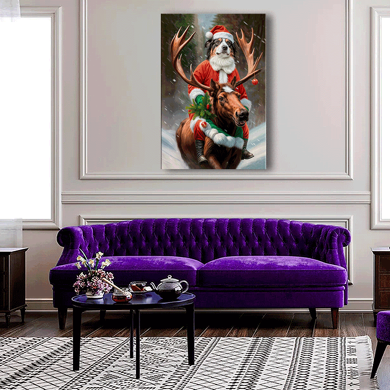 Reindeer 2 – Christmas Santa Pet Portrait